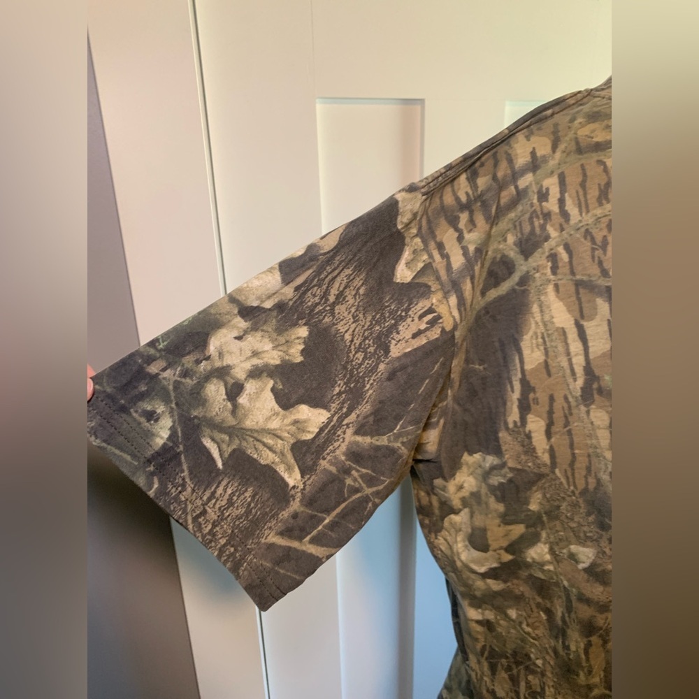 Vintage Mossy oak Break Up Camo Short Sleeve T Shirt Size XL - Picture 4 of 10